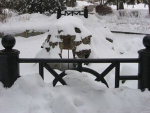 The Fishpond, with Mary Commons in the distance.