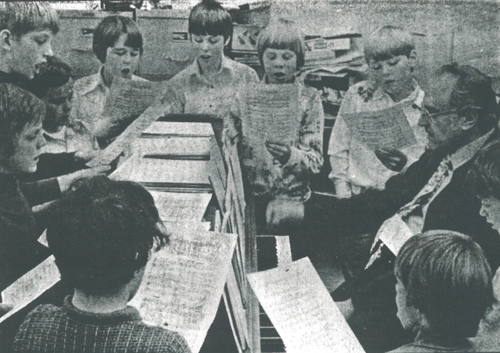 Bruce Larsen at Holy Childhood parish - circa 1976