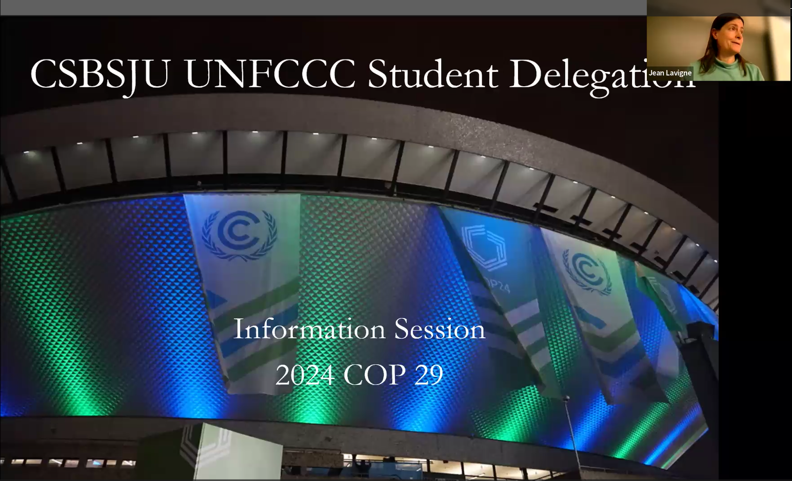 COP29 Info Session Intro to video recording