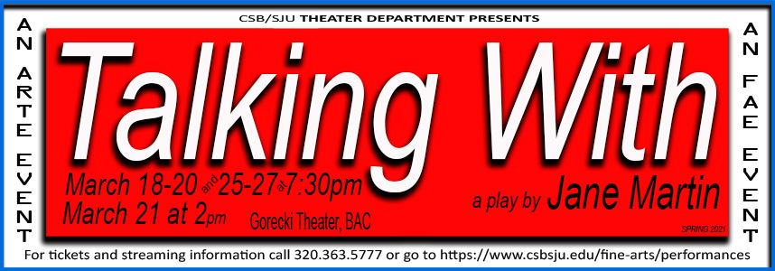 CSB/SJU Theater Department Presents: 'Talking With'