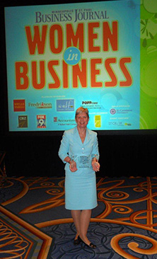 MaryAnn receiving award