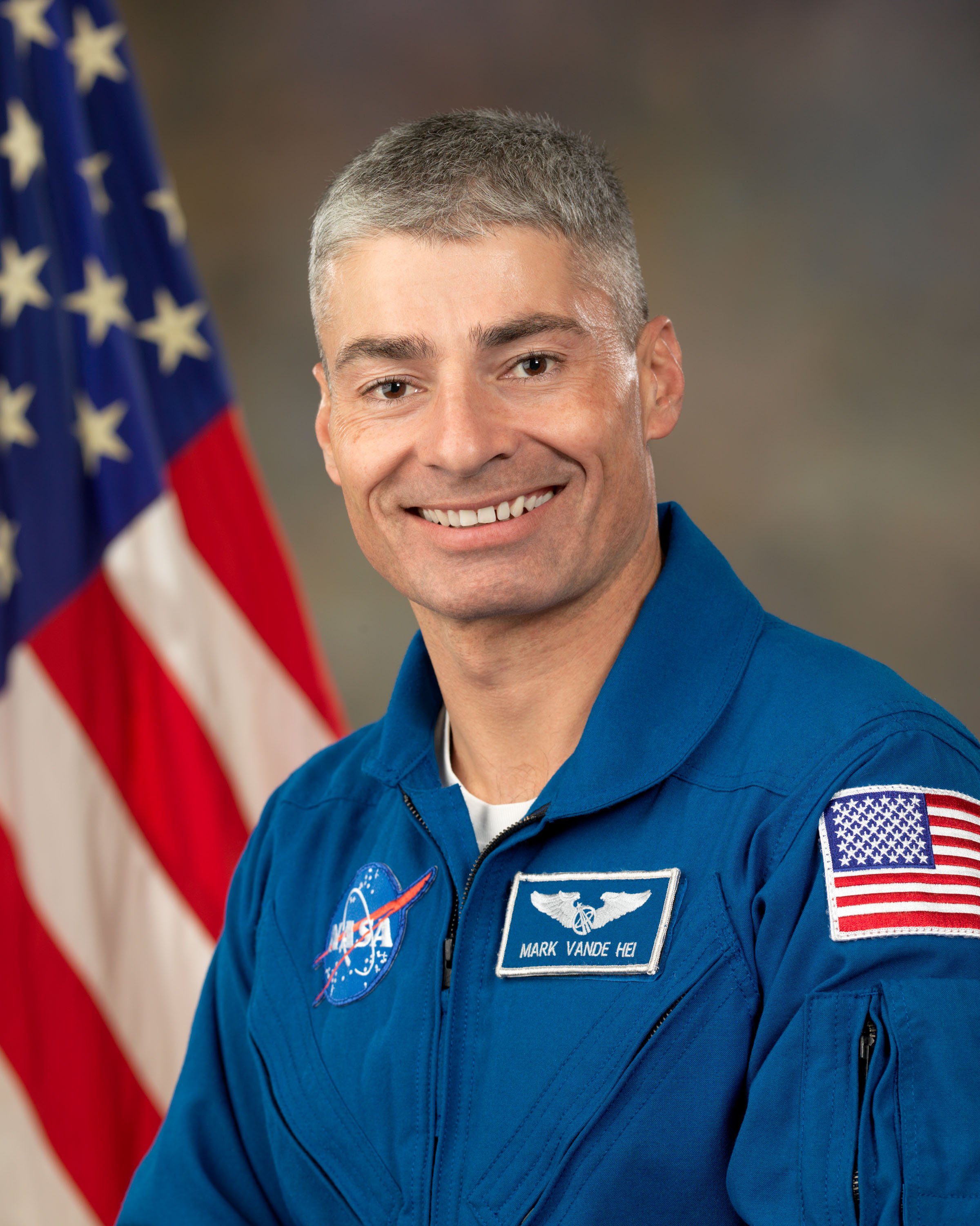 Photo of astronaut Mark Vende Hei