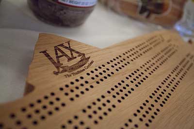 Photo of cribbage board