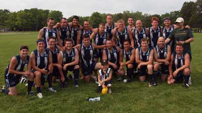 Danny Hansen '08, Andrew Werner '08, Brent Mergen '08 and Ryan Sutherland '10 will represent the United States in the 2011 Australian rules football (footy) International Cup in Australia.