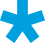 blue asterisk