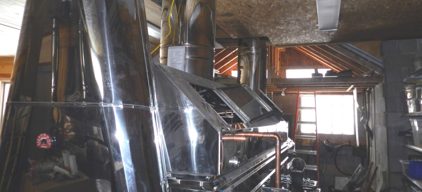 "Little Larry," the Sugar Shack's smaller evaporator, 2013