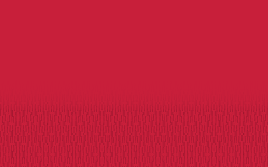 Solid red background with a subtle pattern of small concentric circles fading in toward the bottom of the image, creating a gradient effect from plain red at the top to patterned red at the bottom.