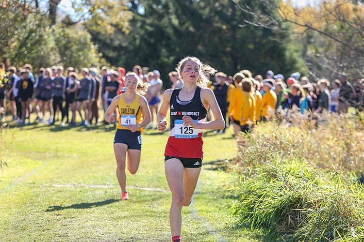 Fiona running at meet