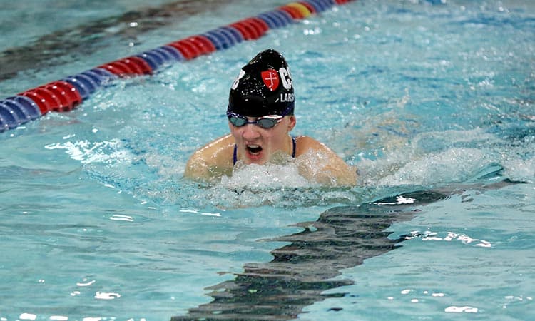 Jocie swimming