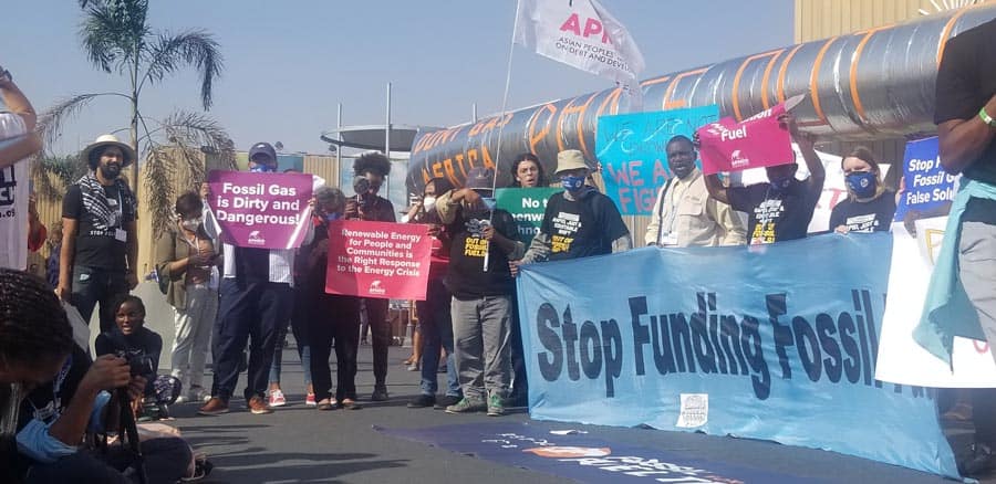 Protests mark many days at COP27