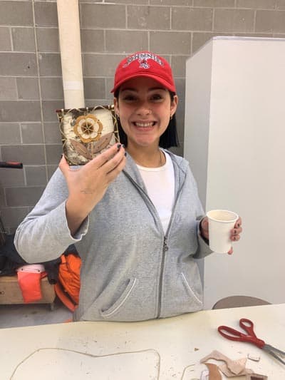 CSB student participates in birchbark workshop