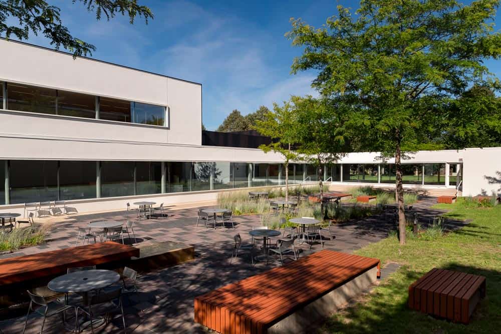 New courtyard at BAC