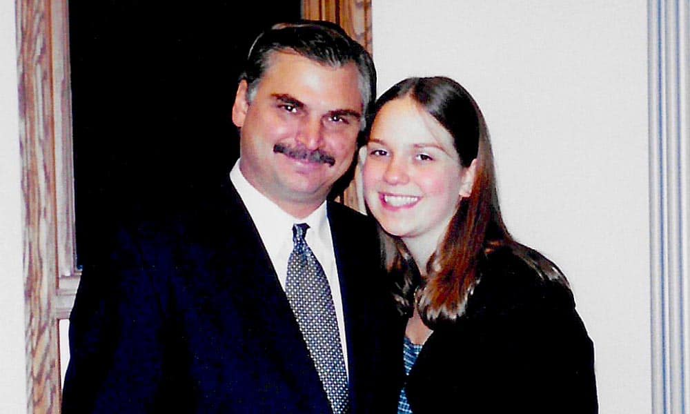 Jessica (Scheerle) Johnson and her father