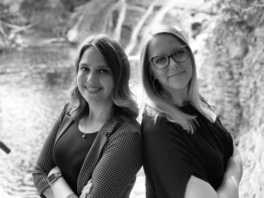 Jessica (Scheerle) Johnson and business partner Jodie Pundsack