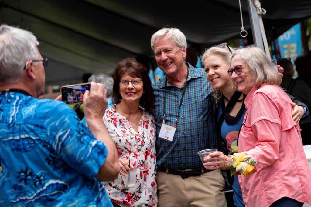 Alums having fun at reunion 2024