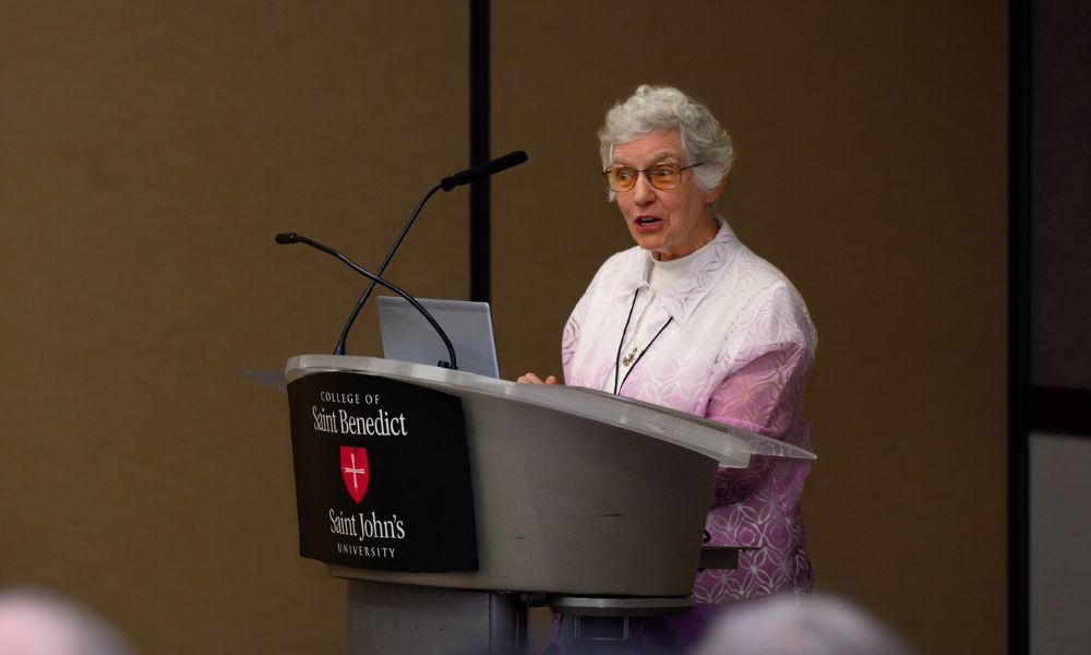Sister Michaela Hedican, OSB, director of mission advancement for Saint Benedict’s Monastery