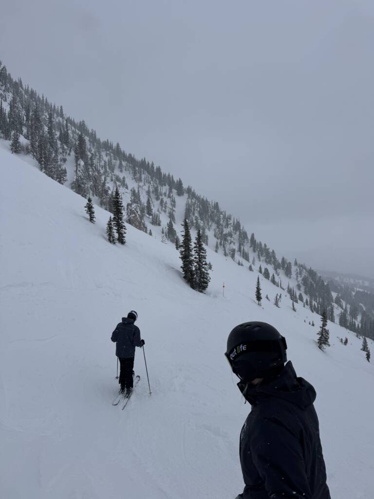 CSB and SJU students from Outdoor U ski in Montana over spring break (photo courtesy of Caroline Kitchen).