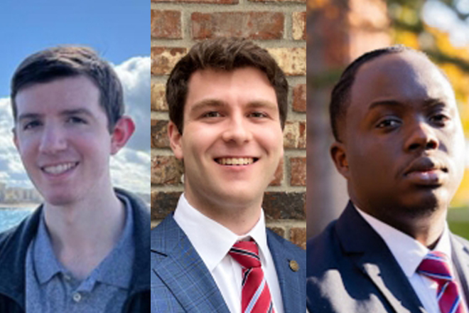 Three students chosen for SJU’s Extraordinary Service Award