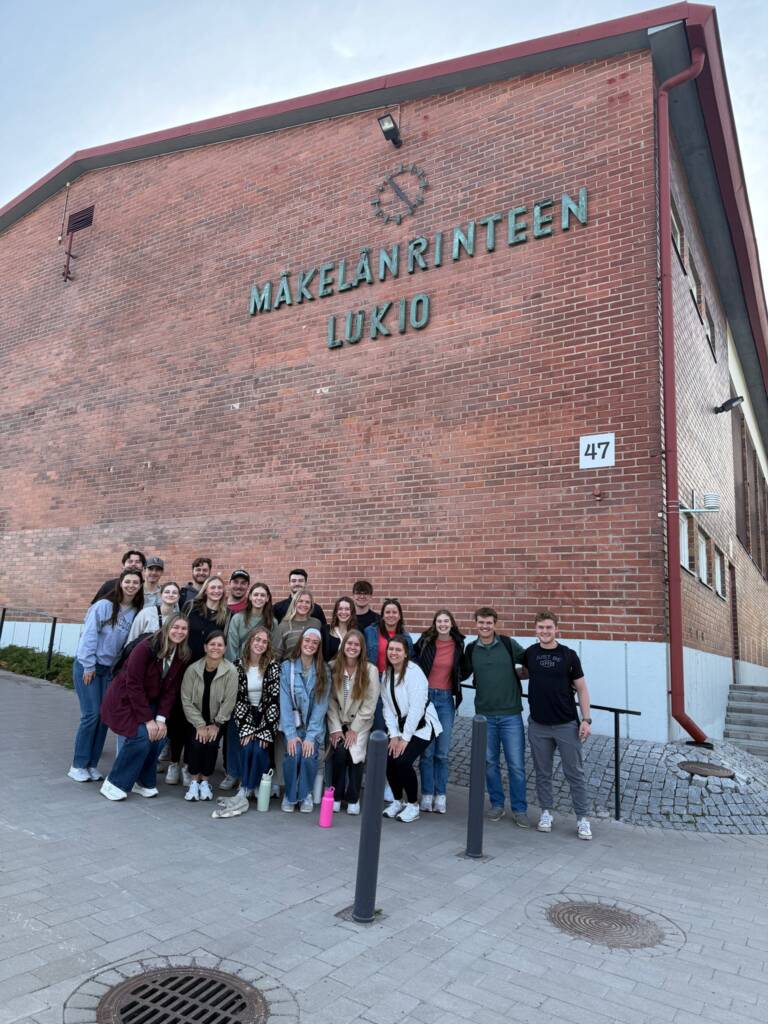 Students from CSB and SJU on their short-term study abroad trip to Finland and Denmark.