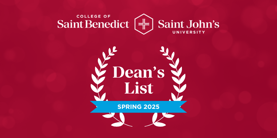 Spring 2025 Dean’s List honors academic excellence at CSB and SJU