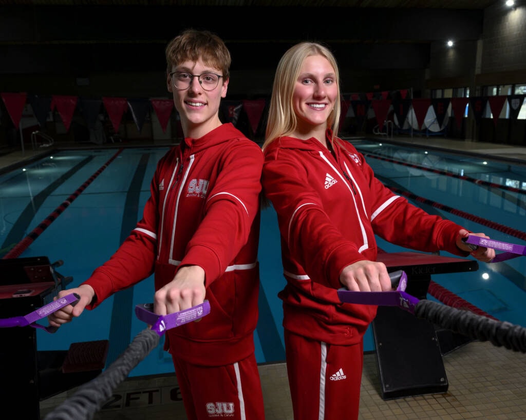 Zelen, Slavik eye national titles after being named MIAC women’s and men’s swimmers of the year